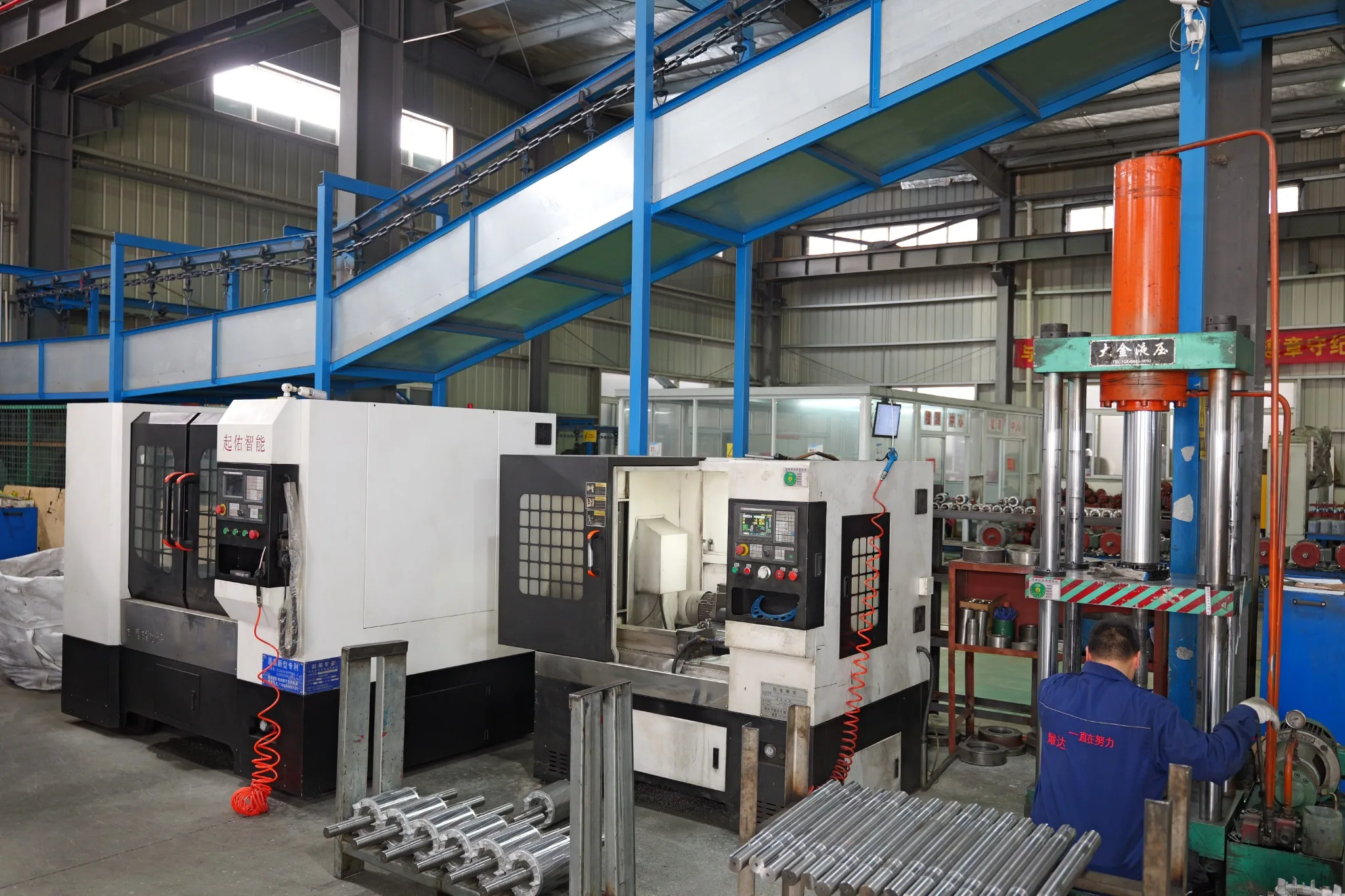 Precision shaft automation machining equipment